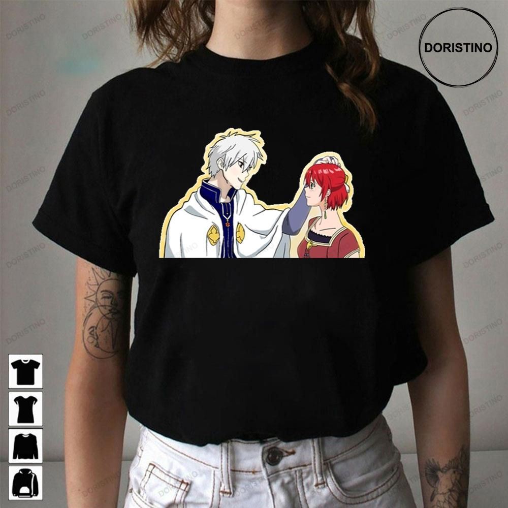 Zen And Shirayuki From Snow White With The Red Hair Graphic Awesome Shirts